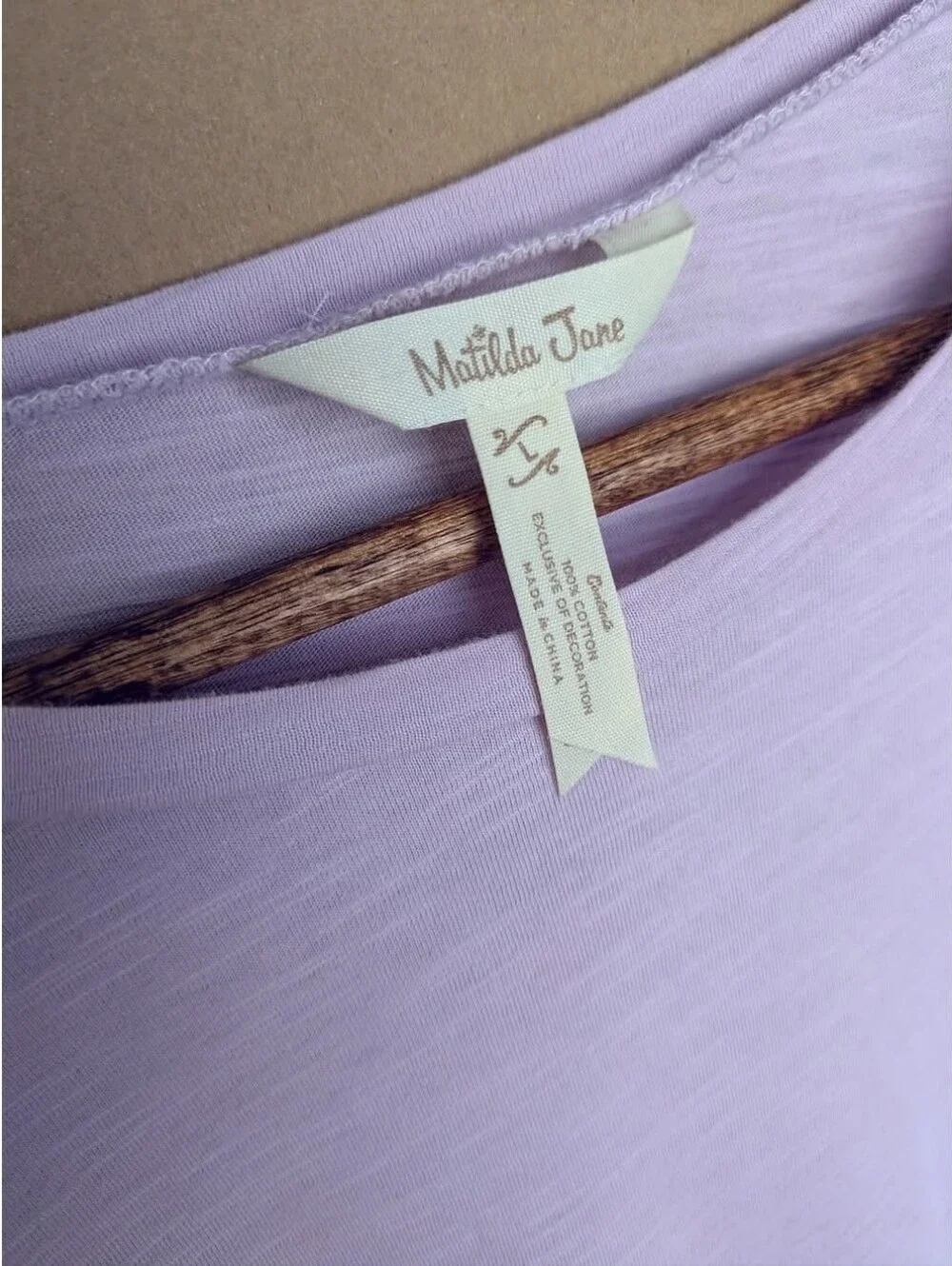 Matilda Jane Purple Flutter-Sleeve Top